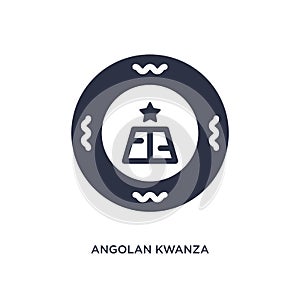 angolan kwanza icon on white background. Simple element illustration from africa concept