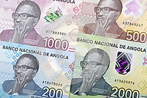Angolan money a new series of banknotes photo