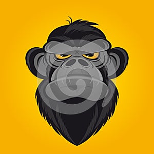 Angry ape cartoon