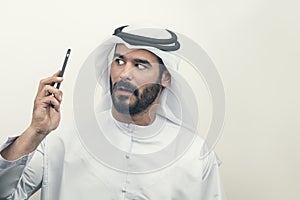 Angry Arabian Businessman, Arabian Businessman expressing anger
