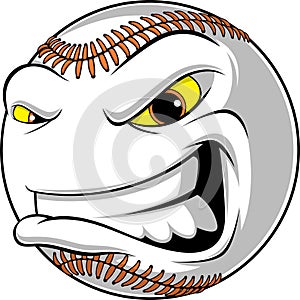 Angry ball for baseball