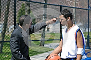 Angry Basketball Coach