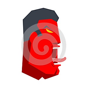 Angry Boss yelling. Office life. Businessman screaming. Vector i