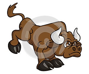 Angry bull cartoon 2