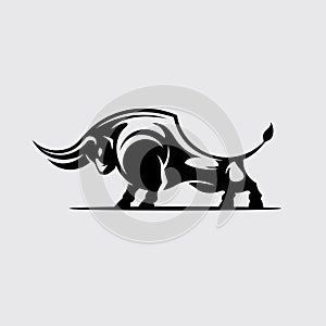 Angry bull logo