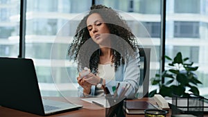 Angry business lady throwing crumpled paper disappointed work in office close up