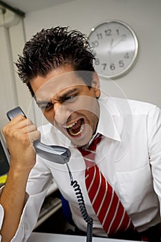 Angry businessman photo