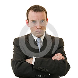 Angry businessman