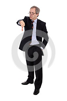 Angry businessman