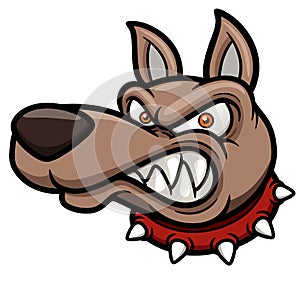 Angry cartoon dog photo