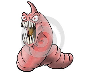 Angry Caterpillar Cartoon