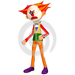 Angry Clown Illustration
