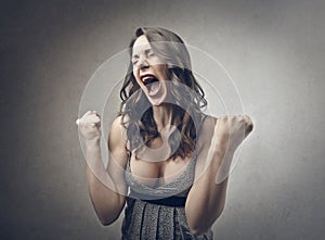 Angry woman photo