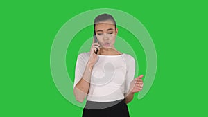 Angry dissatisfied young woman calling customer support or mobile banking, displeased client complaining about bad