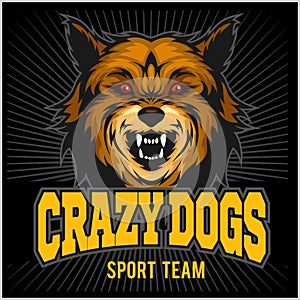 Angry dog - sport team