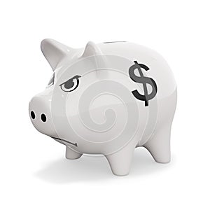 Angry Dollar Piggy Bank