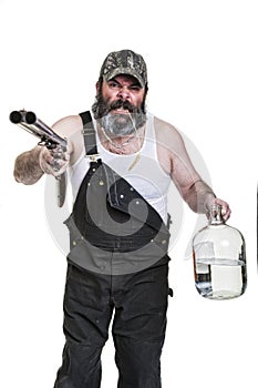 Angry Drinking Redneck