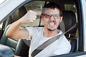 Angry driver photo