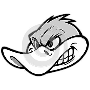 Angry Duck Illustration
