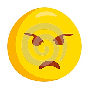 Angry Emoji Icon Illustration Sign. Rage Vector Symbol Emoticon Design Vector Clip Art. photo