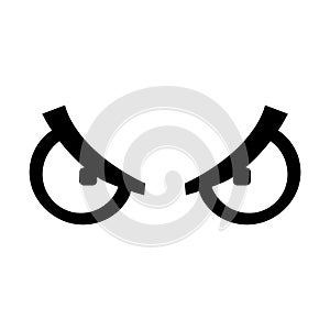Angry eyes vector human gesture