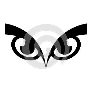 Angry eyes vector human gesture