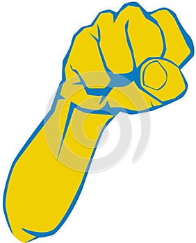 Angry fist, elbow