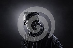 Angry ghost in the dark