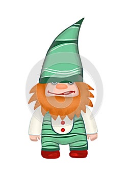 Angry gnome with red beard