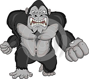 Angry Gorilla cartoon