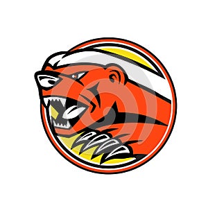 Angry Honey Badger Mascot