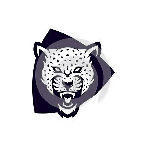 Angry jaguar leopard mascot esport logo designs