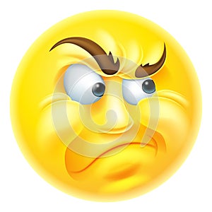 Angry or Jealous Emoticon Emoji