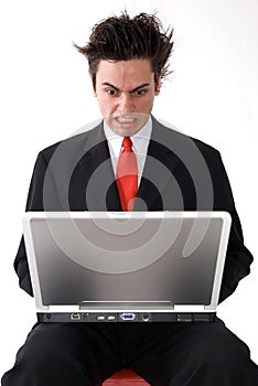 Angry Laptop Man