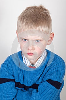 Angry little boy