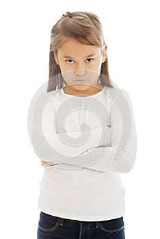 Angry little girl
