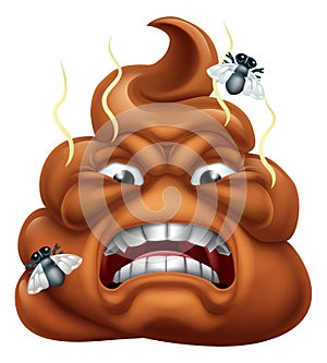 Angry Mad Dislike Hating Poop Poo Emoticon Emoji photo