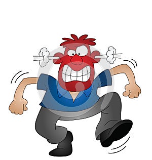 Angry man