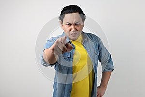 Angry Man Giving Warn