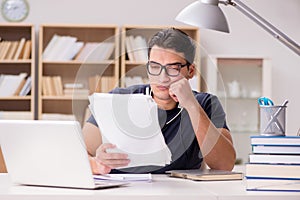 The angry man with too much paperwork to do