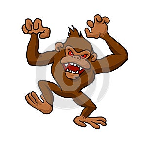 Angry Monkey Cartoon