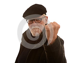 Angry old man