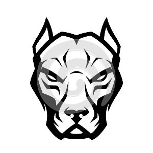 Angry PitBull vector logo