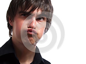 Angry and pouting guy