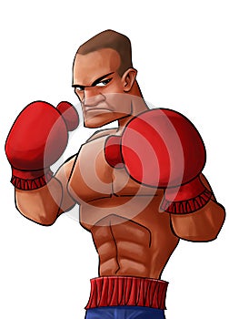 Angry pugilist