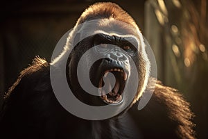 Angry roaring Gorilla, Generative Ai