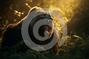 Angry roaring Gorilla, Generative Ai