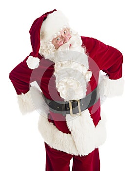 Angry Santa Claus Standing With Hands On Hips