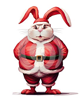 Angry Santa Rabbit