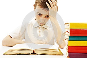 Angry schoolboy with learning difficulties